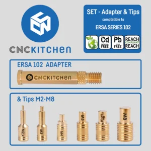 Soldering Tips Set compatible with ERSA tip series 102