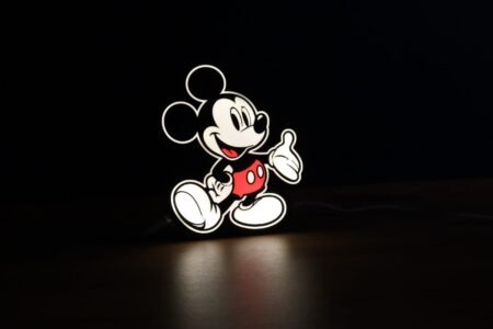 Τρισδιάστατα εκτυπωμένο φως νύχτας Mickey Mouse